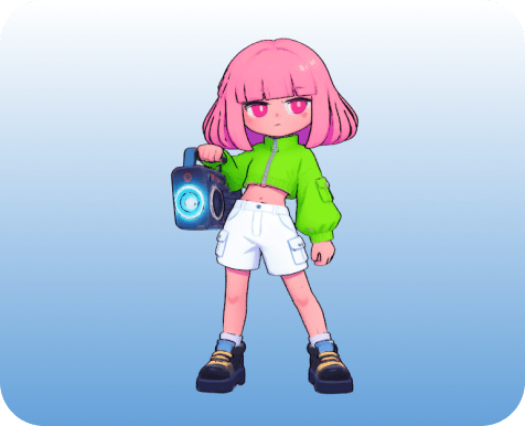 Cartoon girl